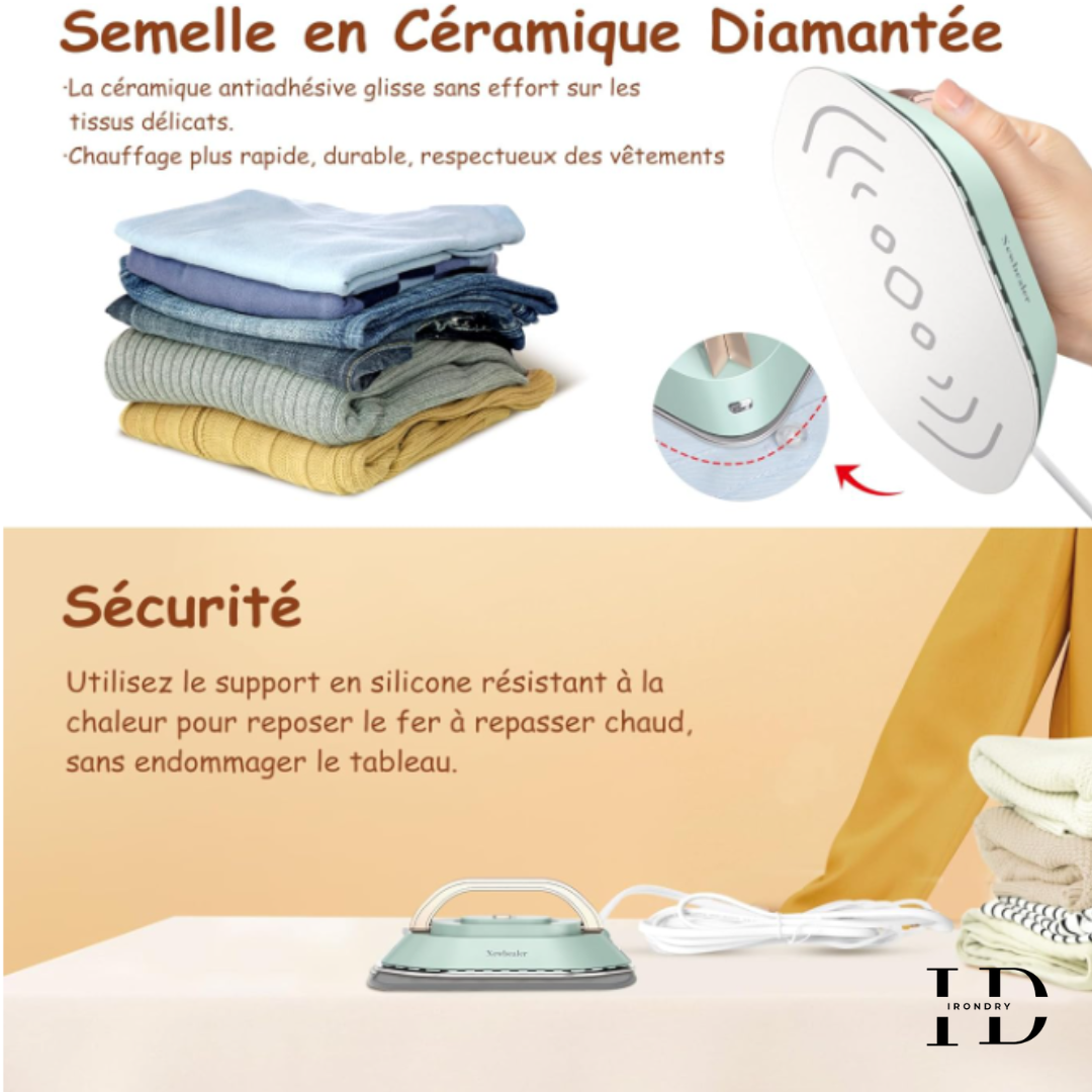 Mini fer de voyage pour vêtements
